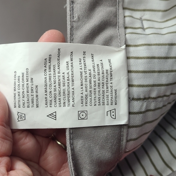 Dickies SZ 7 Pants Stretch Gray Taupe Classic Fit Straight Leg Girls NEW Uniform - Picture 12 of 13